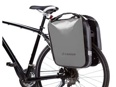 Crosso Bags Dry 60L Panniers Klickfix  Silver  click to zoom image