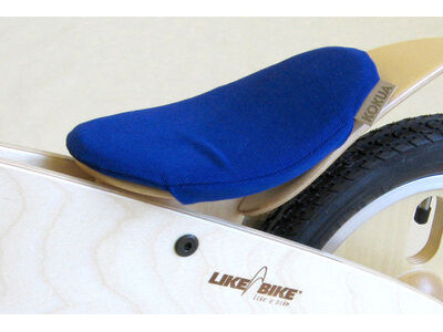 Kokua LIKEaBIKE Wooden Bike Saddle Cover  Blue  click to zoom image
