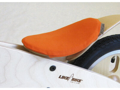 Kokua LIKEaBIKE Wooden Bike Saddle Cover  Orange  click to zoom image