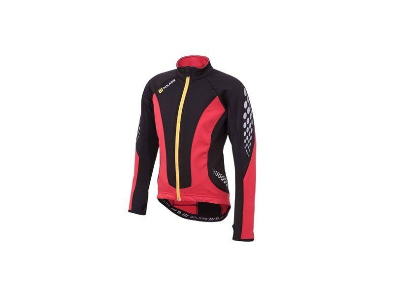 Polaris Bikewear Fang Long Sleeve Red & Black Jersey click to zoom image