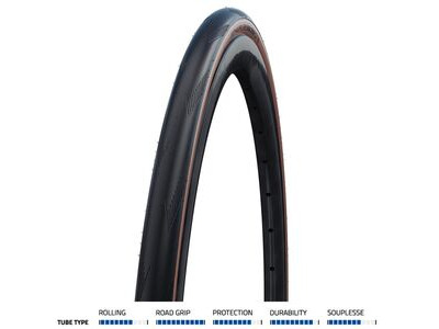 Schwalbe One Tube Type Folding Tan Wall Tyre