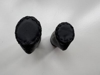 Koga Ergonomic Leather ROHLOFF Handlebar Grips 130/90mm Pair click to zoom image