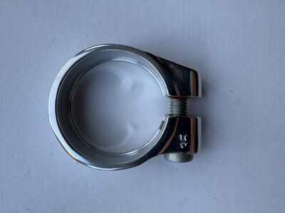 Koga 34.9mm Seatpost Collar Bolt Version Silver Alloy click to zoom image