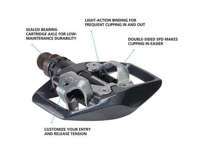 Shimano PD-ED500 light action SPD pedals click to zoom image