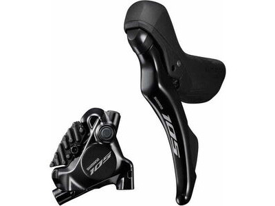 Shimano ST-R7120 105 hydraulic disc STI set flat mount calliper left rear black 