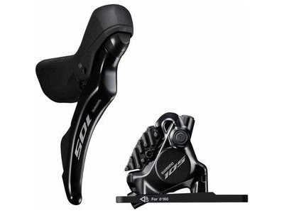 Shimano ST-R7120 105 hydraulic disc STI set flat mount calliper right front black 