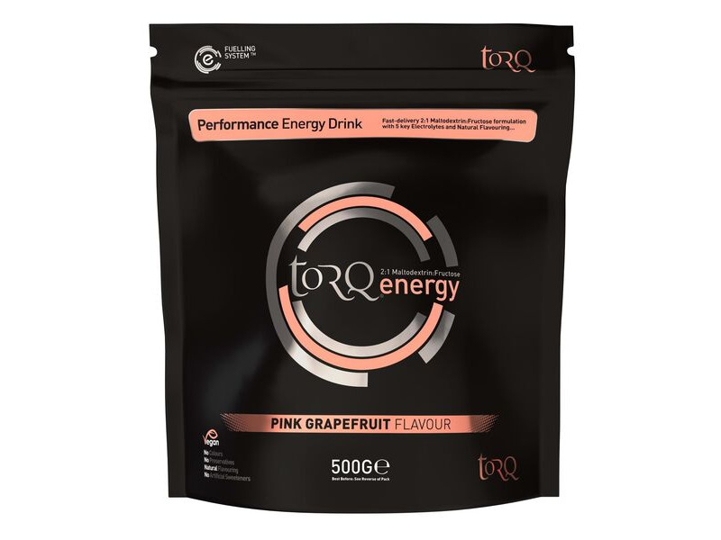 Torq Natural Energy Drink (1 X 500g): Pink Grapefruit click to zoom image