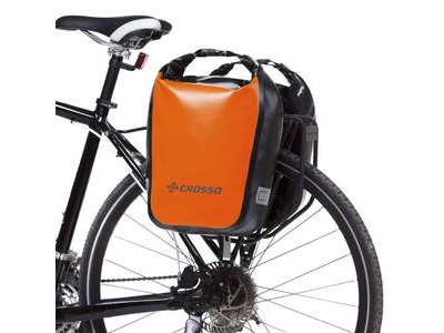 Crosso Bags Dry 30L Pannier Bags (Pair) Universal Orange click to zoom image