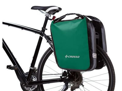 Crosso Bags Dry 60L Panniers Klickfix  Green  click to zoom image