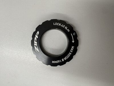 Zipp Rotor Lockring for 160mm Centerlock Black/White