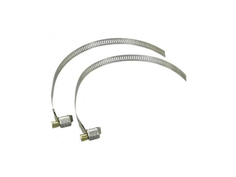 Rohloff Speedhub Pipe Clamps Silver PAIR click to zoom image
