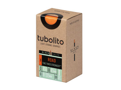 Tubolito Tubo 700C Road 80mm Presta Valve in Black (700 x 18-32mm)