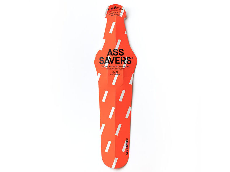 Ass Savers Regular Rear Mudguard Rain Red click to zoom image