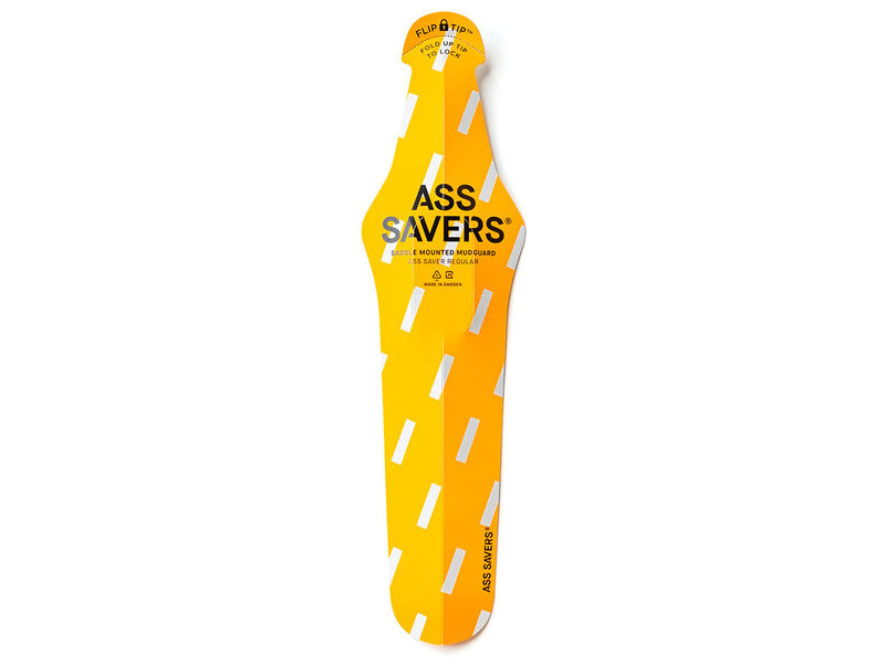 Ass Savers Regular Rear Mudguard Rain Yellow click to zoom image