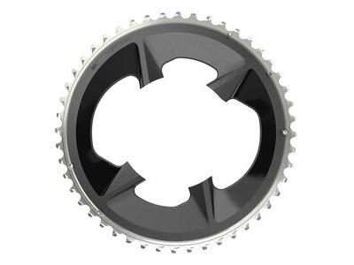 SRAM Rival AXS Chain Ring Road 107bcd 2x12 Black With Cover Plate 