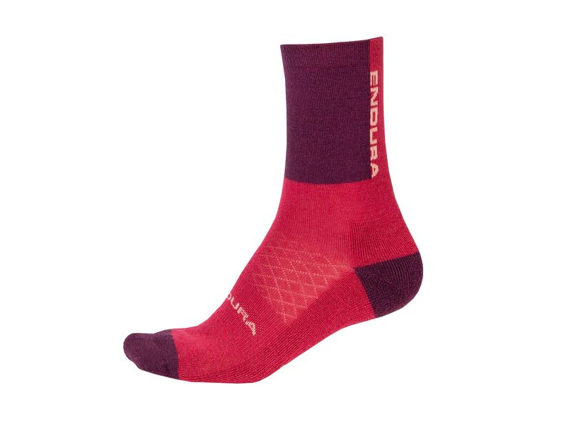 Endura Women's BaaBaa Merino Winter Socks Aubergine click to zoom image