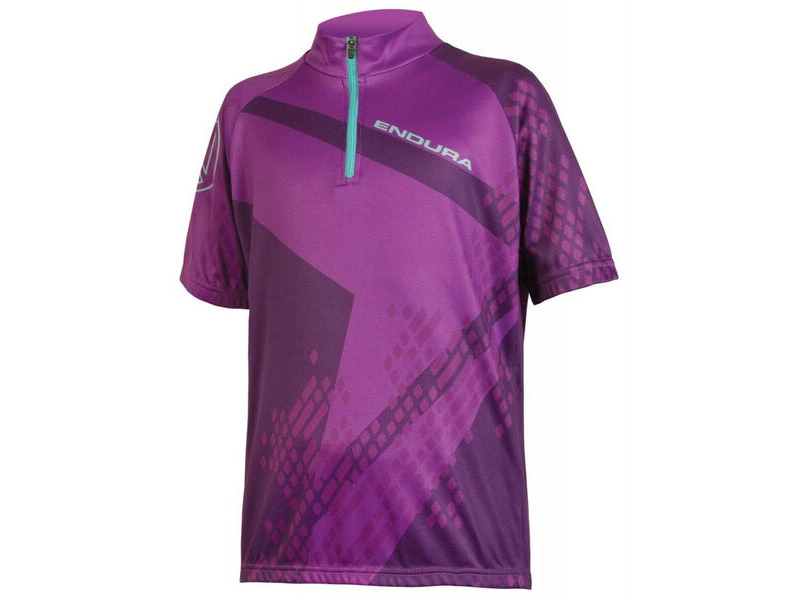 Endura Kids Ray S/S Jersey Purple click to zoom image